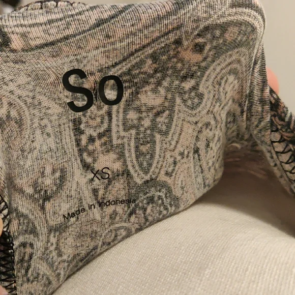 Paisley Pink/Black Soft Stretch Dress Elegant Floral Long Sleeve Dress XS - Picture 7 of 8